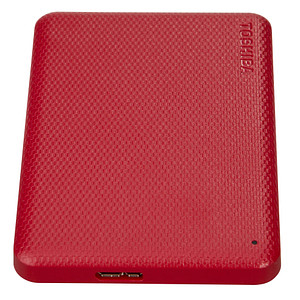 TOSHIBA Canvio Advance 2 TB externe HDD-Festplatte rot von Toshiba