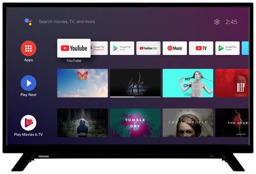 Toshiba 24WA2063DA LED-TV 60 cm 24 Zoll EEK F (A - G) Smart TV, CI+, HD ready, WLAN Schwarz von Toshiba