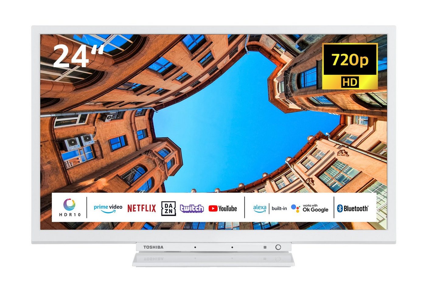 Toshiba 24WK3C64DA/2 LCD-LED Fernseher (60 cm/24 Zoll, HD-ready, Smart TV, HDR, Triple-Tuner, Alexa Built-In) von Toshiba