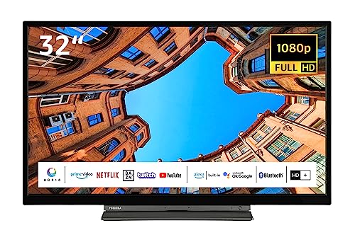 Toshiba 32LK3C63DAW 32 Zoll Fernseher/Smart TV (Full HD, HDR, Alexa Built-In, Triple-Tuner, Bluetooth) - Inkl. 6 Monate HD+ [2023] von Toshiba