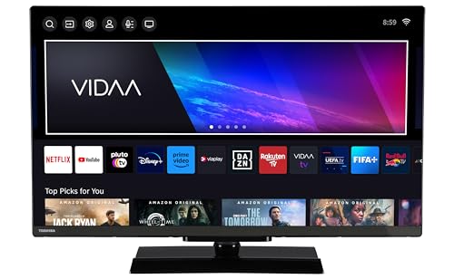Toshiba 32LV3E63DAZ 32 Zoll Fernseher/VIDAA Smart TV (Full HD, HDR, Triple-Tuner, Bluetooth, Dolby Audio) [2024] von Toshiba
