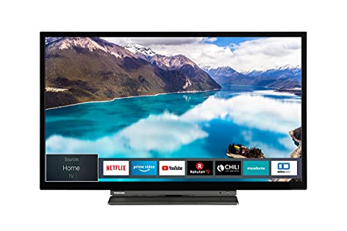 Toshiba 32WL3C63DAX 32 Zoll Fernseher (HD ready, Smart TV inkl. Prime Video / Netflix, Bluetooth, WLAN, Triple Tuner, Works with Alexa) von Toshiba