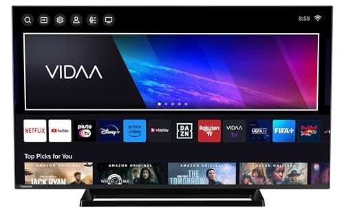 Toshiba 43LV3E63DAZ 43 Zoll Fernseher/VIDAA Smart TV (Full HD, HDR, Triple-Tuner, Bluetooth, Dolby Audio) [2024] von Toshiba