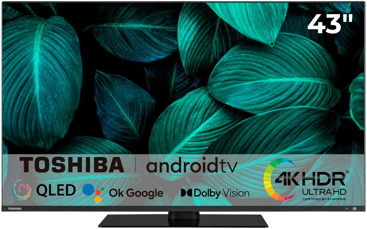 Toshiba 43QA7D63DG LED-Fernseher (108 cm/43 Zoll, 4K Ultra HD, Android TV) von Toshiba