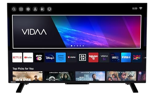 Toshiba 43QV2363DAW 43 Zoll QLED Fernseher/VIDAA Smart TV (4K UHD, HDR Dolby Vision, Triple-Tuner, Bluetooth, Dolby Audio) von Toshiba
