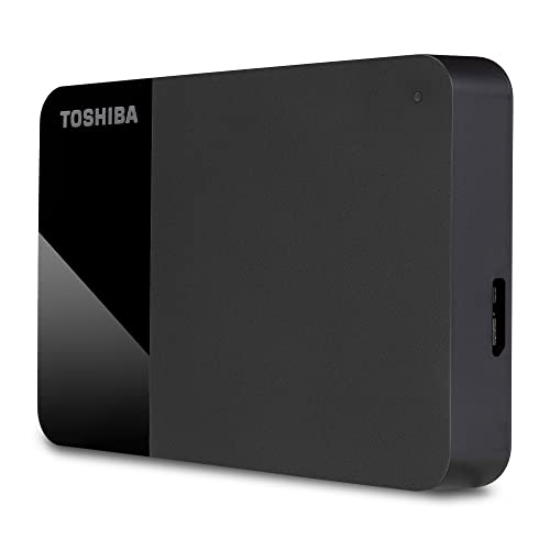Toshiba 4TB Canvio Ready - tragbare externe 2,5-Zoll-Festplatte mit SuperSpeed USB 3.2 Gen 1, kompatibel mit Microsoft Windows 7, 8 und 10, schwarz (HDTP340EK3CA) von Toshiba