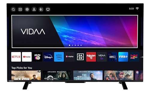 Toshiba 50QV2363DAW 50 Zoll QLED Fernseher/VIDAA Smart TV (4K UHD, HDR Dolby Vision, Triple-Tuner, Bluetooth, Dolby Audio) von Toshiba