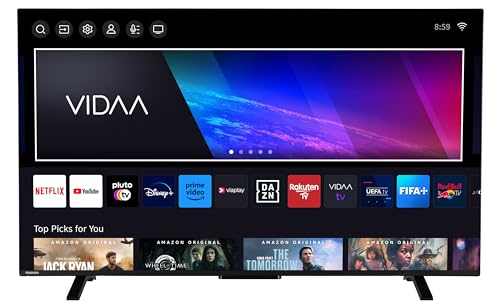 Toshiba 55QV2363DAW 55 Zoll QLED Fernseher/VIDAA Smart TV (4K UHD, HDR Dolby Vision, Triple-Tuner, Bluetooth, Dolby Audio) von Toshiba