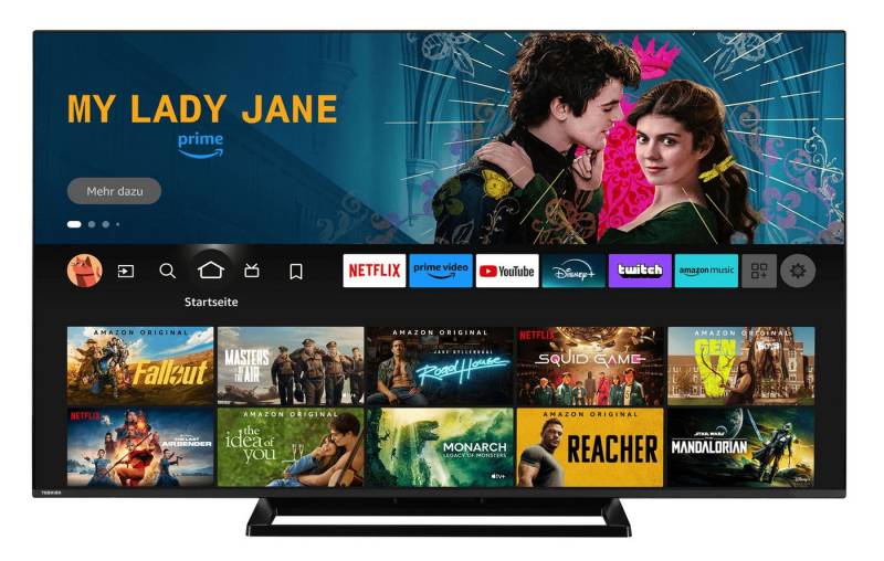 Toshiba 65UF3F63DAZ LCD-LED Fernseher (164 cm/65 Zoll, 4K Ultra HD, Fire TV, HDR Dolby Vision, Triple-Tuner, Alexa Built-In, Sound by Onkyo) von Toshiba