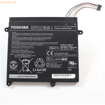 Toshiba Akku für Toshiba P000574220 Li-Pol 11,4 Volt 3600 mAh schwarz von Toshiba