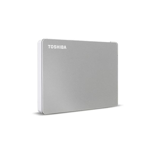 Toshiba Canvio Flex - Festplatte - 2TB - extern (tragbar) - 2.5 (6,4 cm) - USB 3,2 Gen 1 - Silber (HDTX120ESCAA) von Toshiba