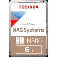 Toshiba N300 HDWG460UZSVA 6TB 256MB 7.200rpm 3,5 Zoll SATA 6 Gbit/s Bulk von Toshiba