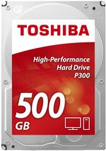 Toshiba P300 Desktop PC - Festplatte - 500 GB - intern - 3.5 (8.9 cm) - SATA 6Gb/s - 7200 U/min - Puffer: 64 MB von Toshiba