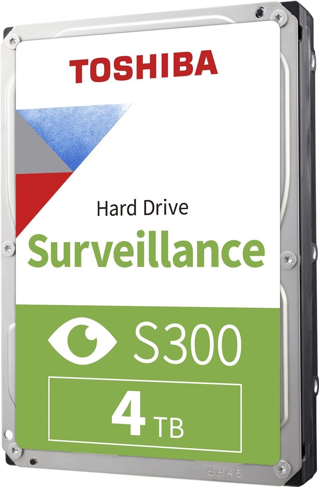Toshiba S300 Surveillance - Festplatte - 4TB - intern - 3.5 (8,9 cm) - SATA 6Gb/s - 5400 U/min - Puffer: 128MB (HDWT840UZSVA) von Toshiba