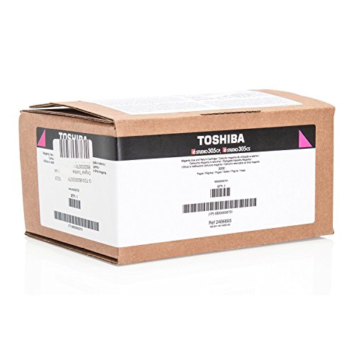 Toshiba T-305PM-R Original Magenta Toner für Laserdrucker (3.000 Seiten, Magenta, 1 Stück) von Toshiba