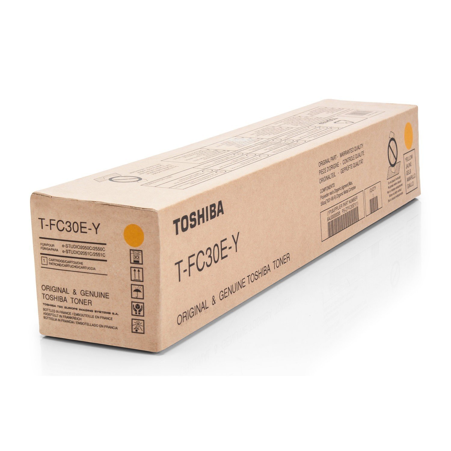Toshiba T FC30EY - Gelb - Original - Tonerpatrone - f�r e-STUDIO 2050C, 2051C, 2550C, 2551C (6AG00004454) von Toshiba