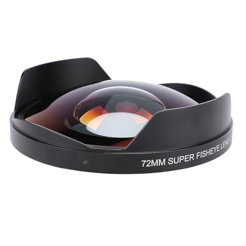 0,3X Fisheye Objektiv für die Kamera, 72 Mm Fadenweitwinkel 180 ° Fisch Augenlinse mit Kapuze, Mehr Beschichtete Glasoptik, Passform für Landschafts-/Architekturfotografie (35 0,3X Fisheye Objektiv für die Kamera, 72 Mm Fadenweitwinkel 180 ° Fisch Augenlinse mit Kapuze, Mehr Beschichtete Glasoptik, Passform für Landschafts-/Architekturfotografie (35 von Tosuny