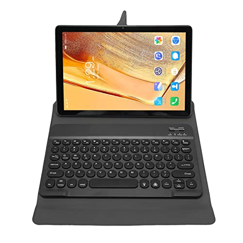 10,1 Zoll Android11 Tablet, 2 in 1 Tablets mit RGB Tastatur und Maus, Stift, Octa Core 12 GB RAM 256 GB ROM, IPS HD Display, 12MP+24MP Kamera, 2,4G/5G WiFi, BT5.0, 4G LTE Tablet (Dunkelblau) von Tosuny