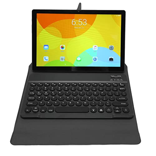 2 in 1 Tablet 10,1 Zoll, 4G LTE Android 11.0 Tablet mit Tastatur und Maus, Octa Core 12GB RAM 256 GB ROM, Kapazitives IPS HD Display, 12MP+24MP Kamera, 2,4G/5G WiFi, BT5.0, 7000MAh (Blau) von Tosuny