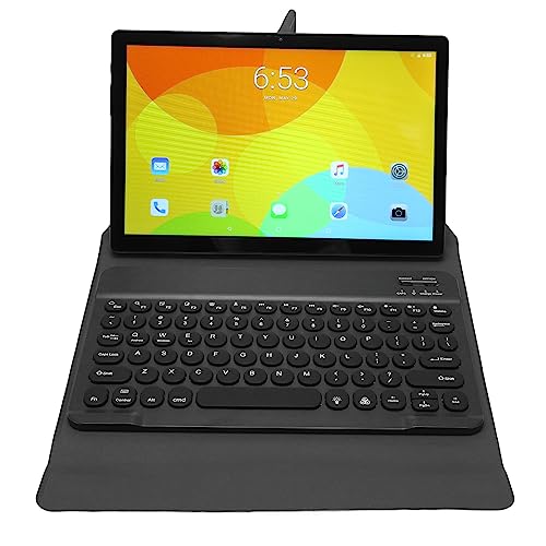 2 in 1 Tablet 10,1 Zoll, 4G LTE Android 11.0 Tablet mit Tastatur und Maus, Octa Core 12GB RAM 256 GB ROM, Kapazitives IPS HD Display, 12MP+24MP Kamera, 2,4G/5G WiFi, BT5.0, 7000MAh (Grau) von Tosuny