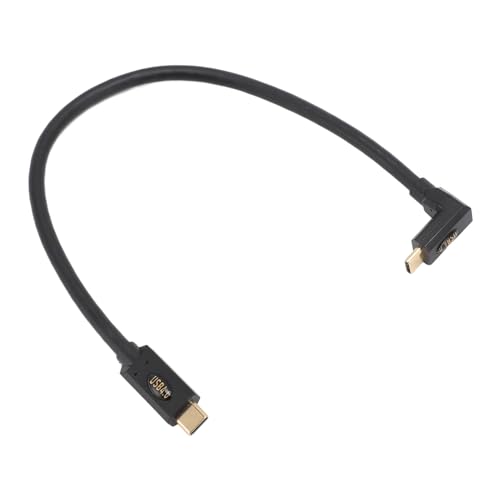 240 W USB 4 Kabel, Rechtwinkliges USB 4.0 Verlängerungskabel, Unterstützt 8K UHD Display, 40 Gbps, Kompatibel mit Thunderbolt 4, USB C auf USB C Schnellladekabel für IOS Telefone von Tosuny