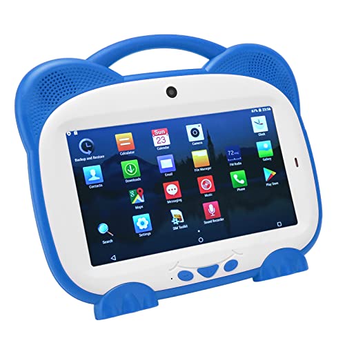 7 Kinder Tablet, Kleinkind Tablet Smart Touch Tablet Unterstützung Bluetooth WiFi, 4GB 32GB Dual Camera Quad Core Android 10.0 Tablet mit DREI Kartensteckplätzen, 5500mAh Akku von Tosuny