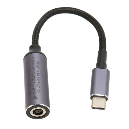 DC 6,0 Mm X 3,7 Mm auf USB C Stromladekabel, DC 6,0 X 3,7 Mm Buchse auf USB C Stecker PD-Kabel, 100 W DC6037 auf USB C Konverterkabel für Laptops, Tablets, Telefone, PCs von Tosuny