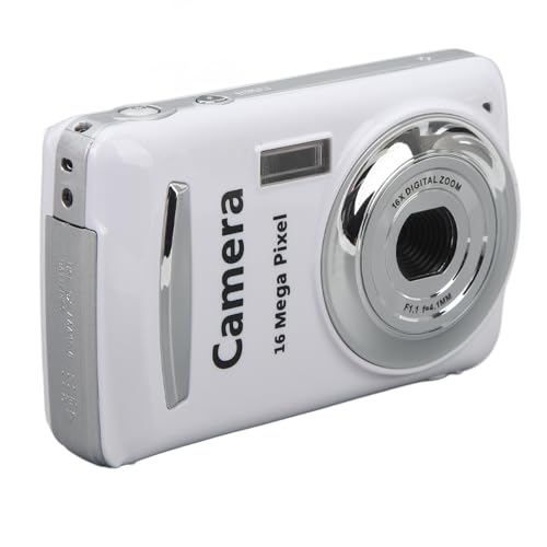 Digitalkamera, 1080P 16 MP Digitale Point and Shoot Kamera, 2,4 Zoll HD Bildschirm, 16 facher Digitalzoom, Autofokus, Mehrachsenstabilisierung, Tragbare Reisekamera für Studenten von Tosuny