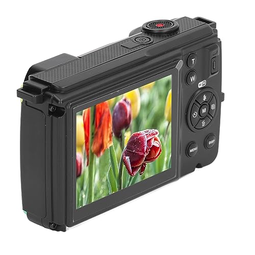 Digitalkamera für Fotografie, 4K-WLAN-Kamera, 64-MP-Digitalkamera, Fotokamera, 16-facher Optischer Zoom, 2-Zoll-LCD-Full-HD-Video, Vlogging-Kamera für YouTube von Tosuny