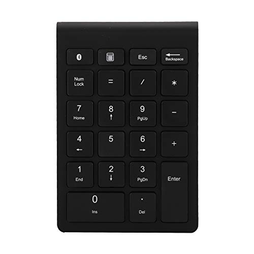 Drahtlose Numerische Tastatur, 22-Tasten-drahtlose Ultradünne Numerische Tastatur, Kompatibel mit 3.0, Schnelle Rückprallgeschwindigkeit, Geringe Verzögerung (Schwarz) von Tosuny