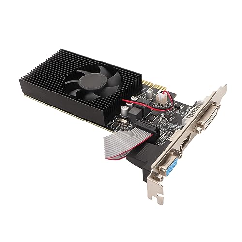 GT 730 4 GB Grafikkarte, DDR3 128 Bit, Separate Grafikkarte mit Lüfter für Desktop-PCs, Unterstützt HD-Multimedia-Schnittstelle, VGA, DVI-Anschluss, PCI Express X16 2.0 von Tosuny