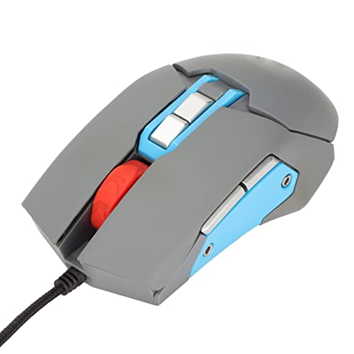 Gaming-Maus, Voice-Maus, Kabelgebundene Maus mit 9 Tasten, 1600 DPI, Eingebautem Mikrofon, Programmiermaus für Business, Arbeiten, Lernen von Tosuny