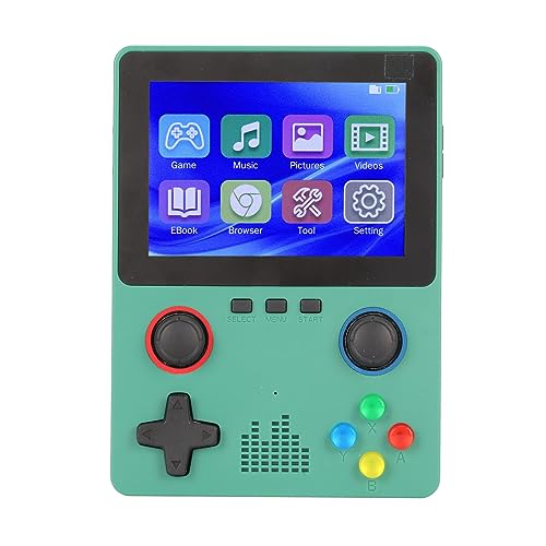 Handheld-Spielekonsole, Dual-3D-Joystick, 3,5-Zoll-IPS-Bildschirm, 11 Simulatoren, Tragbare Retro-Spielekonsole mit 32-GB-Speicherkarte, HD-Bildschirm, Unterstützt Denselben Handheld-Spielekonsole, Dual-3D-Joystick, 3,5-Zoll-IPS-Bildschirm, 11 Simulatoren, Tragbare Retro-Spielekonsole mit 32-GB-Speicherkarte, HD-Bildschirm, Unterstützt Denselben von Tosuny