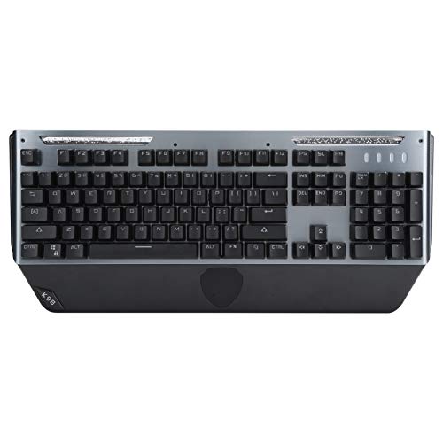 Kabelgebundene Mechanische Tastatur, 104 Tasten USB-LED-Tastatur, Ergonomisches Design, Leise Wasserabweisende Mechanische Gefühlstastatur, Unterstützung für Win XP / 7/8/10 von Tosuny
