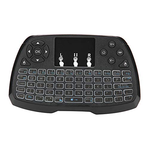 Kabellose -Tastatur, 2,4 G Hintergrundbeleuchtete Universal-Gaming-Tastatur, Multi-Finger-Touch-Tastatur, Wiederaufladbare Tastatur für PC Windows Android von Tosuny