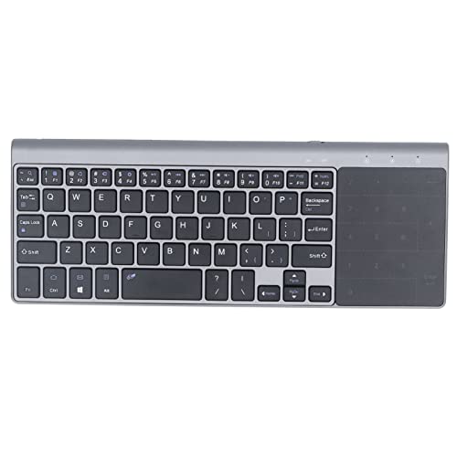 Kabellose Tastatur mit Touchpad, Touch-TV-Tastatur für Computer-TV, Tragbare -Tastatur mit 1200 DPI für Laptops, Computer, TVBOX, Set-Top-Boxen und Andere Geräte von Tosuny