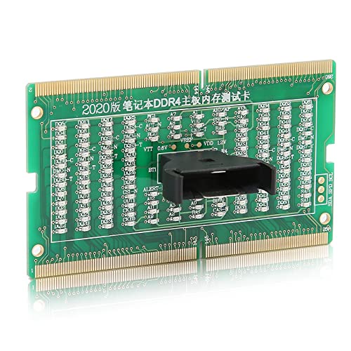 Laptop DDR4 Motherboard Tester, Notebook Speicher DDR4 Vorwärts und Rückwärtslicht Tester, DDR4 Speichersteckplatz Schnittstellen Motherboard Wartungsdetektor mit Licht von Tosuny