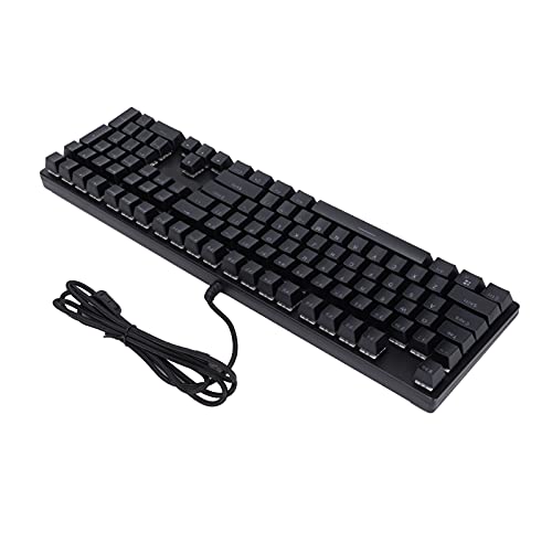 Mechanische Gaming-Tastatur, 108-Tasten-Layout, Ergonomische Tastatur, mit 14 Arten von RGB-Hintergrundbeleuchtungsmodi, Beleuchtete Tastatur für PC und Laptop von Tosuny