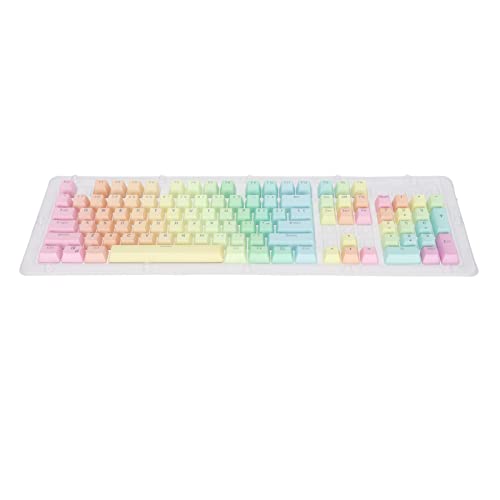 PBT Keycaps,104Pcs Gradient Colors Keyboard Keycaps PBT, 104 Custom Keycaps für die Meisten 61, 87, 104 Tasten Tastatur von Tosuny