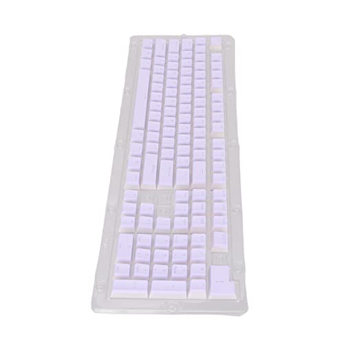 PBT-Tastenkappen, Pudding-Tastenkappen, 2-farbige 108-Tasten-mechanische Tastaturen für 61 87 104 108-Tasten-mechanische Tastatur Universal (Purple) von Tosuny