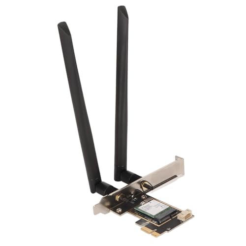 PCIe WiFi 7-Karte für Desktop-PC, WiFi 7-Karte 2,4 G 5 G 6 G Tri-Band Interne Netzwerkkarte Wireless-Adapter 8774 Mbit/s Desktop-PC Wireless-Netzwerkkartenadapter von Tosuny