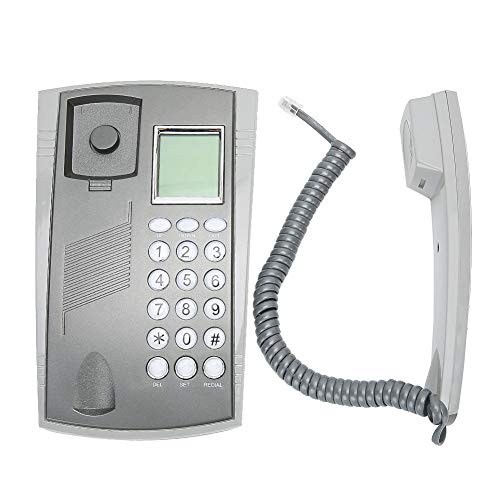 Schnurgebundenes Telefon, kleines Festnetztelefon mit Anruferanzeige für das Büro der Hotelschule(Grau) von Tosuny
