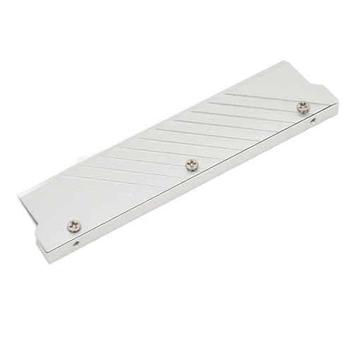 Speicher RAM Kühlkörper, Universeller DDR5 Speicherkühlkörper, Speicher RAM Kühler aus Aluminiumlegierung mit Kühlkörperstreifen, für Computer Wasserkühlsystem (Silver) von Tosuny
