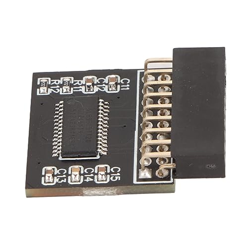 TPM 2.0 Modul, LPC Schnittstelle, Verschlüsselungsprozessor, Hohe Stabilität, Sichere Lagerung, 18 Pin LPC TPM2.0 Modul mitMotherboard für Win 10, Win 11 von Tosuny