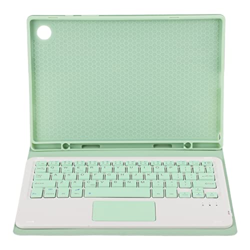 Tablet Tastaturhülle für Galaxy Tab A8 10,5 Zoll, Tablet Ständerabdeckung mit Magnetischer Abnehmbarer Kabelloser Tastatur, Smart Cover mit Stiftablage für SM X200 SM X205 SM X207 (Touchpad) von Tosuny