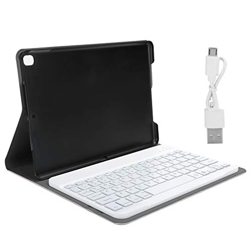 Tablet-Tastaturhülle für IOS Tablet 8 10.2 (2020) / IOS Air3 / Pro 10.5, Tragbare Abnehmbare PU-Hülle, Abnehmbare Drahtlose Bluetooth-Tastatur mit Stiftsteckplatz für IOS (Roségold) von Tosuny