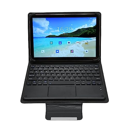 Tablet für Android 12, 4G LTE 5G WiFi Tablet PC mit Tastatur, Zwei Lautsprechern und Kamera, MT6755 Octa Core 8 GB RAM 256 GB ROM, 7000 MAh Akku (EU-Stecker) von Tosuny