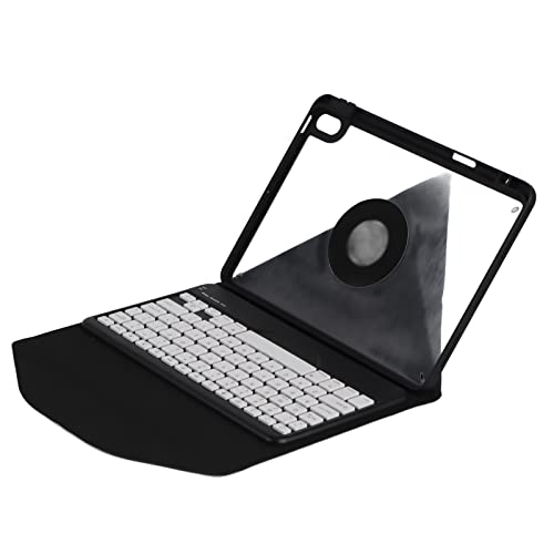 Tastaturhülle für IOS Tablet Air 5 2022/Air 4 2020 10,9 Zoll, Vertikale Tastaturhülle mit Magnet, Abnehmbare Tastatur, Eingebauter Stifthalter, Tablet Hülle, Schwarz von Tosuny