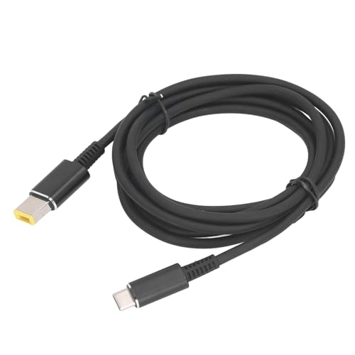 Tosuny 135 W USB-C-auf-Vierkant-Ladekabel, Laptop-Ladekabel, 1,8 M Langes Kabel, 1,8 M Langes USB-C-auf-Laptop-Ladekabel mit Schmaler Spitze, PD-Ladegerät, Verlängerungskabel von Tosuny