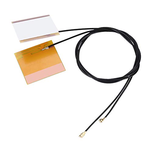 Tosuny 2Pcs/Set IPEX 1 IPEX G1 Eingebaute WiFi-Antenne, für Notebook 2,4G/5G Stabiles Signal 46cm, Gelbe Filmantenne von Tosuny